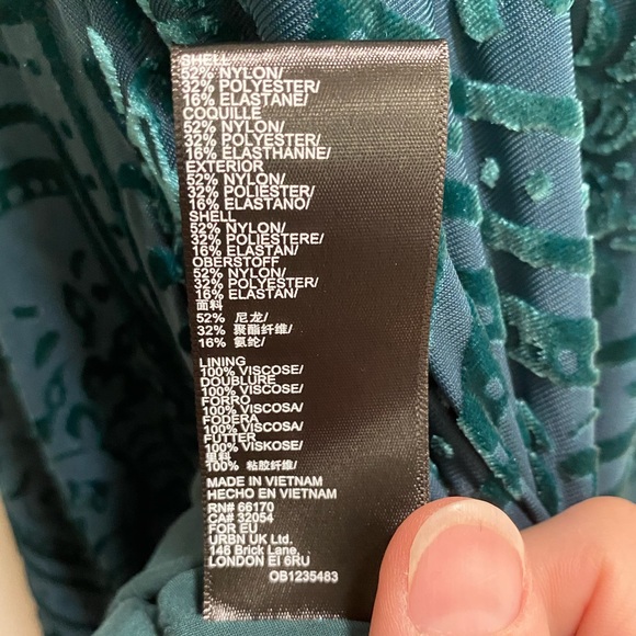 Urban Outfitters Uo Lexi‎ Velvet Cowl Neck Mini Dress, sz Medium - Picture 6 of 11